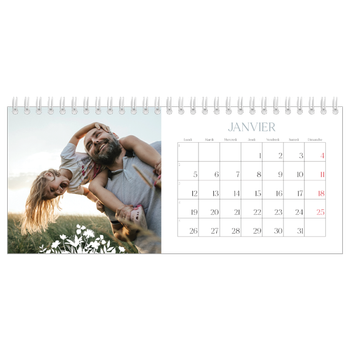 Calendrier de bureau — Invitation champêtre