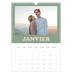 A3 Calendrier annuel — Cadres rétro [Janvier]