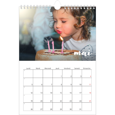 Calendrier photo A4 (20 x 30 cm) — Superposition pinceau [couverture]