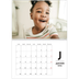 Calendrier photo A4 double (30 x 40 cm) — Projecteur sur les lettres [Janvier]