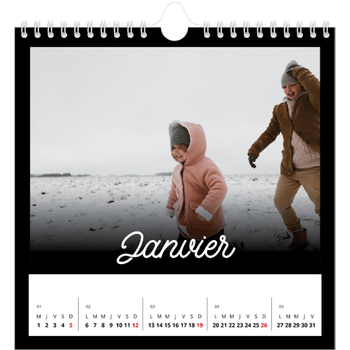 Calendrier photo carré — Diapositive