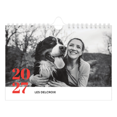 Calendrier photo A5 — Une année audacieuse [couverture]
