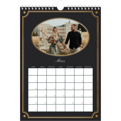 Calendrier photo A4 (20 x 30 cm) — Classique vintage [Mars]
