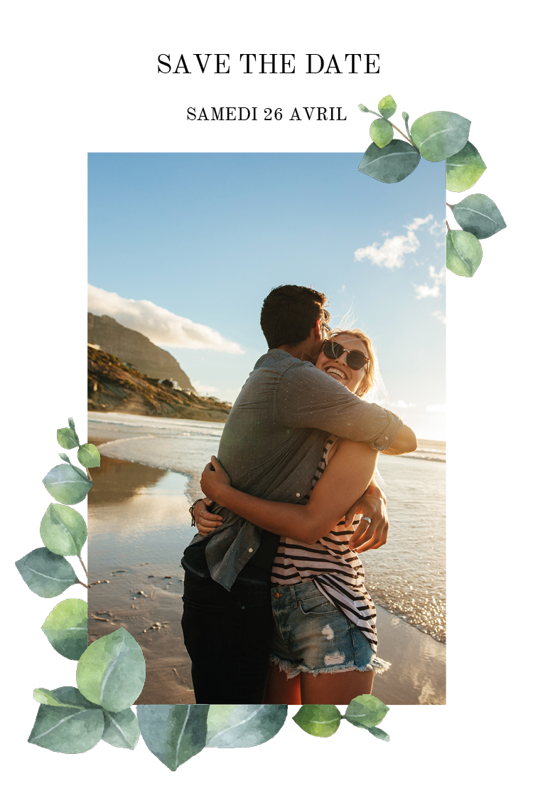 Save the date — Peinture de feuillage