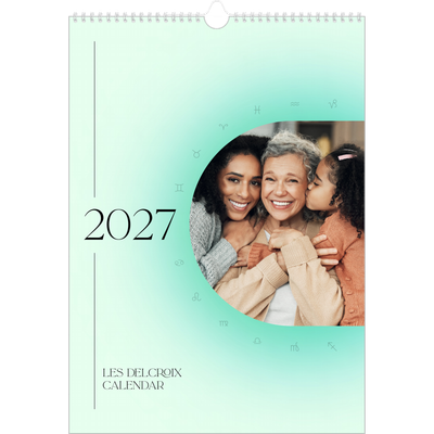 A3 Calendrier annuel — Dégradé astrologique [couverture]