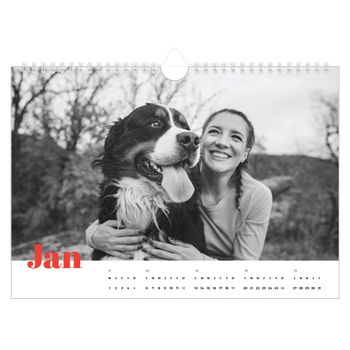 Calendrier photo A4 — Une année audacieuse