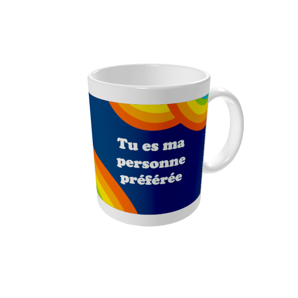 Mug personnalisé — Au-dessus de l'arc-en-ciel