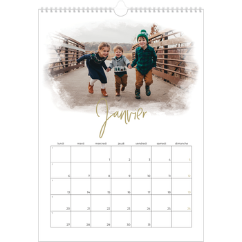 Calendrier photo A3 — Effet photo
