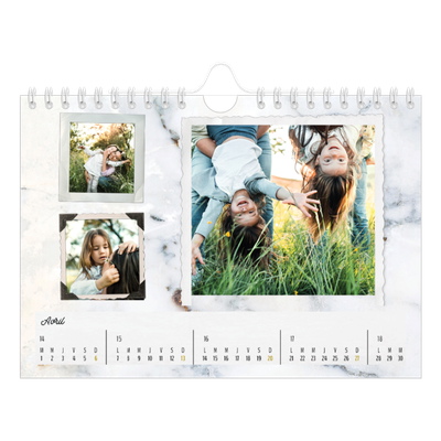 Calendrier photo A5 — Collection de photos [Avril]
