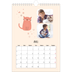 Calendrier photo A4 (20 x 30 cm) — Pattes de chat et gribouillis [Avril]