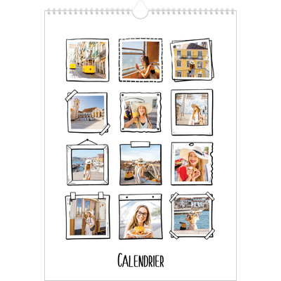 A3 Calendrier annuel — Instants d'album photo [couverture]
