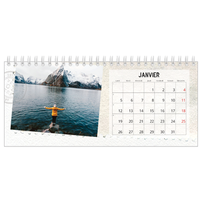 Calendrier de bureau — Parts unknown [Janvier]
