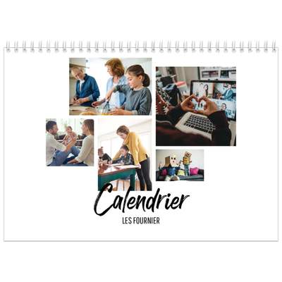 Calendrier photo A4 double (30 x 40 cm) — Journal Intime [couverture]