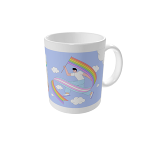 Mug personnalisé — Amour lilas