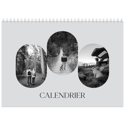 Calendrier photo A4 double (30 x 40 cm) — Sur la route [couverture]