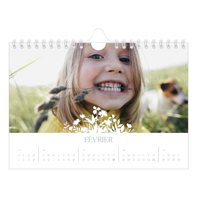 Calendrier photo A5 — Invitation champêtre [Février]