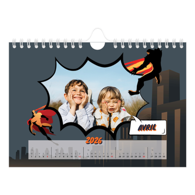 Calendrier photo A5 — Bande dessinée [Avril]