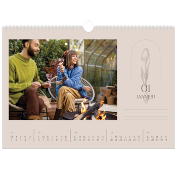 Calendrier photo A3 — Simplement botanique