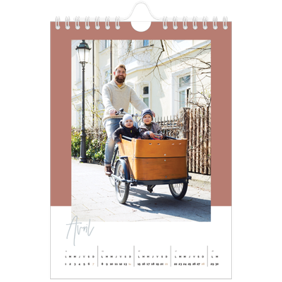 Calendrier photo A5 — Palette naturelle [Avril]