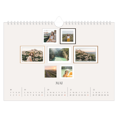 Calendrier photo A4 — Galerie de mur photo [couverture]
