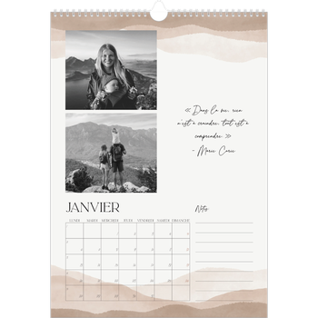 Calendrier photo A3 — Citations inspirantes