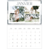 Calendrier photo A4 double (30 x 40 cm) — Effet pinceau [Janvier]