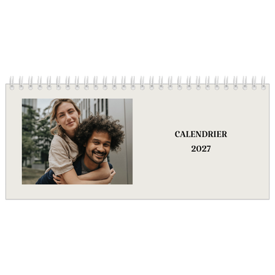 Calendrier de bureau — Ivoire simple [couverture]