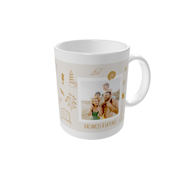 Mug personnalisé — Vacances à la mer