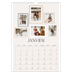 A3 Calendrier annuel — Galerie de mur photo [Janvier]