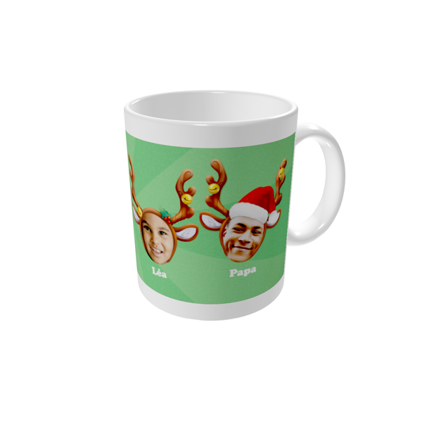 Mug personnalisé — Deer friends and family