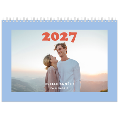 Calendrier photo A4 double (30 x 40 cm) — Cadres rétro [couverture]