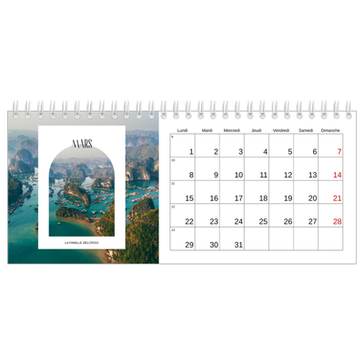 Calendrier de bureau — L'arche ouverte [Mars]