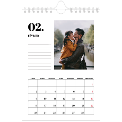 Calendrier photo A5 — Sérif et moments [Février]