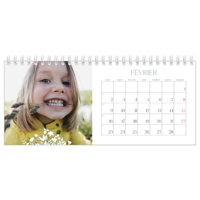 Calendrier de bureau — Invitation champêtre [Février]