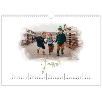 Calendrier photo A3 — Effet photo