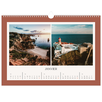 Calendrier photo A3 — Couleurs classiques