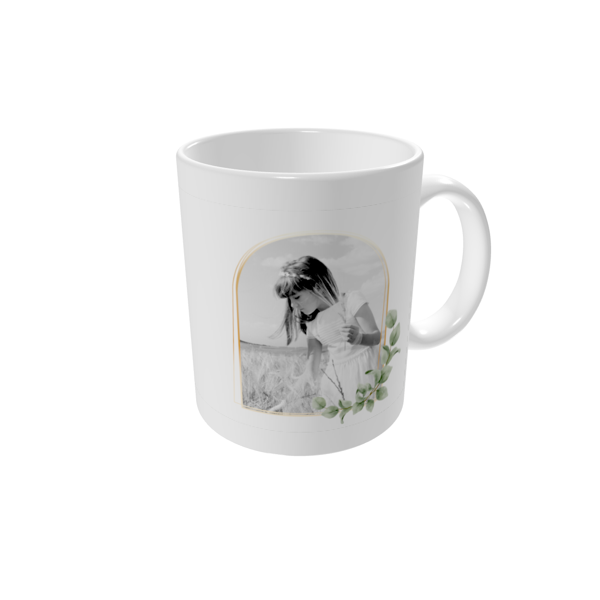 Mug personnalisé — Arche botanique dorée