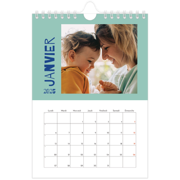 Calendrier photo A5 — Tout en couleurs