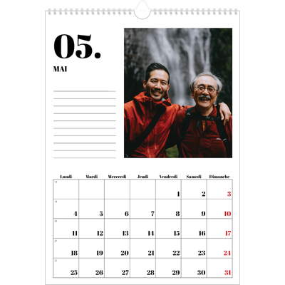 A3 Calendrier annuel — Sérif et moments [couverture]
