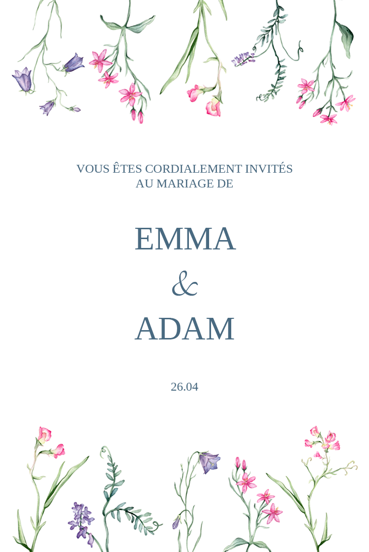 Cartons d'invitation — Murmures sauvages