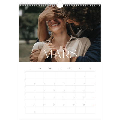 A3 Calendrier annuel — Plus grand que la vie [Mars]