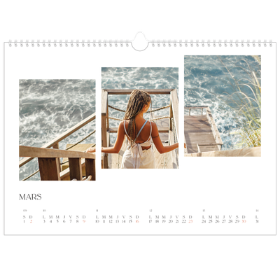 Calendrier photo A3 — Fragments de voyage [Mars]