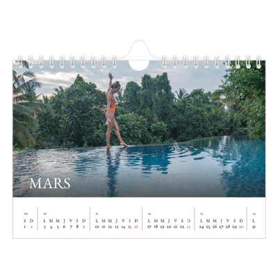 Calendrier photo A5 — Superposition classique [Mars]