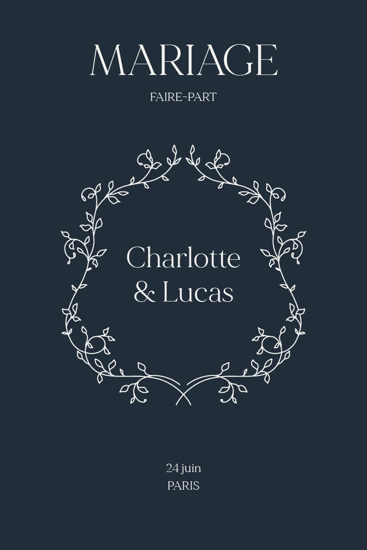 Cartons d'invitation — Destination élégante