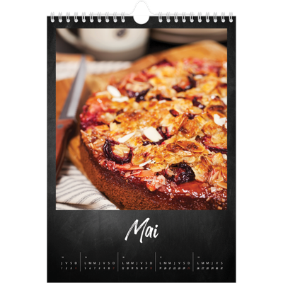 Calendrier photo A4 (20 x 30 cm) — Tableau et craie [couverture]