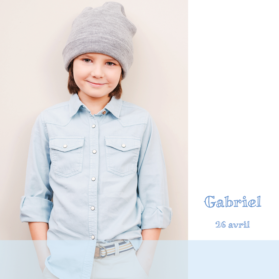 Cartons d'invitation — Bleu lavande