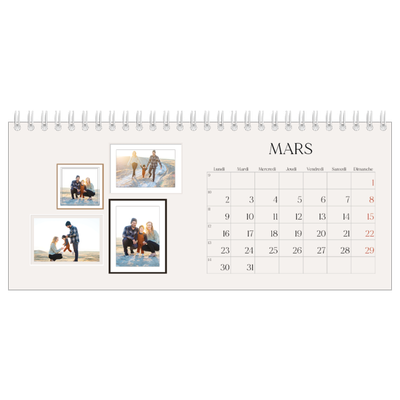 Calendrier de bureau — Galerie de mur photo [Mars]
