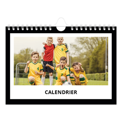 Calendrier photo A5 — Cadre noir [couverture]