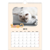 Calendrier photo A4 (20 x 30 cm) — Pattes de chat et gribouillis [Janvier]