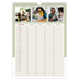 Calendrier familial A3 — Agenda palette naturelle - Famille de 4 [Février]